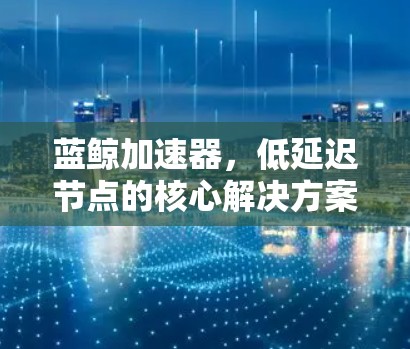 蓝鲸加速器，低延迟节点的核心解决方案